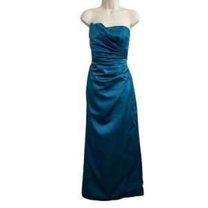Sophia Tolli - Jade Satin Full Length Dress - Size 6